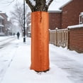 thumbnail image 5 of Tree Rhizome Protector Winter Cold Protection Cover for Trees and Shrubs, Aluminum Foil Insulated Tree Trunk Wrap for Freeze Frost Wind Sun Protection, 100x30cm, 100%Oxford Cloth Construction, Brown, 5 of 6