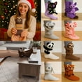 thumbnail image 5 of FYHALE Animal Socks for Women - 3D Knit Animal Fuzzy Socks, Novelty Animal Hug Sock, Hand Crocheted Winter Warm Socks, Fuzzy Socks Gifts(C), 5 of 6