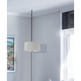 thumbnail image 5 of 2 Light Swag Plug-In Pendant 14"w Textured Oatmeal with Diffuser, Black Cord, 5 of 7