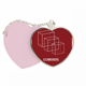 thumbnail image 1 of Matematicas espacio geométrico cuboides Bolsa de viaje Mirror maquillaje corazón rosa, 1 of 4