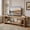 Brown, variant on Fnova 71" Solid Wood TV Stand for 55/65/75/85" TV, 2-Tier Media Console Wood Entertainment Center for Living Room, Brown