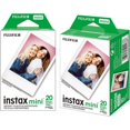 thumbnail image 2 of Instax Mini Instant Film 2-Pack 20 Sheets Total 40 Shots Credit Card Size, 2 of 4