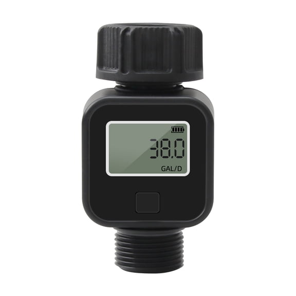Water Flows Meter for Garden Hose, Measure Water Consumption and Flows Rate, for 3/4inch Hoses and Faucets