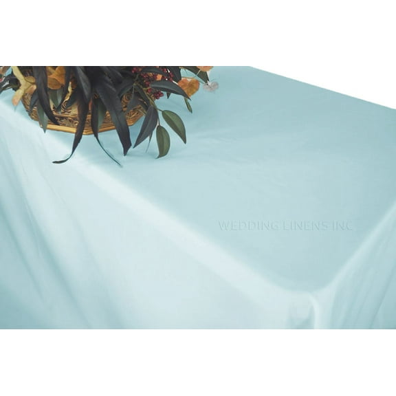 Wedding Linens Inc. 54"x96" Rectangular Polyester Table Cover Tablecloth for event, wedding, decoration use - Baby Blue