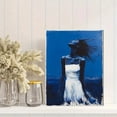 thumbnail image 2 of Qisvanset 12x16 Inch 2D Flat Framed Canvas Art, Hallelujah Faith Quote Blue Modern Apartment Religious Wall Art Gift, 2 of 5