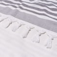 thumbnail image 4 of 100% Cotton Fouta Beach Towel, Meera Stripes (Black), 4 of 4