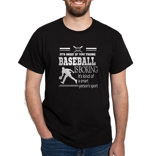 CafePress - It's Okay If You Think Baseball Is Boring T Shirt - Men's Classic Cotton T-Shirts