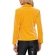 thumbnail image 3 of BLAZER DE VELVET CHIC PARA MUJER INSPIRADOR COLOR SÓLIDO CON SOLAPA Y UN BOTÓN CHAQUETA DE TRAJE PARA TRABAJAR S AMARILLO, 3 of 6