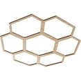 thumbnail image 2 of 22"OD x 7 3/4"ID x 3/8"T Florin Wood Fretwork Pierced Ceiling Medallion, Alder, 2 of 3