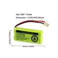 thumbnail image 3 of Batería Kruta BT183342 2.4V 800mAh NiMH AAA Paquete de 2, 3 of 7