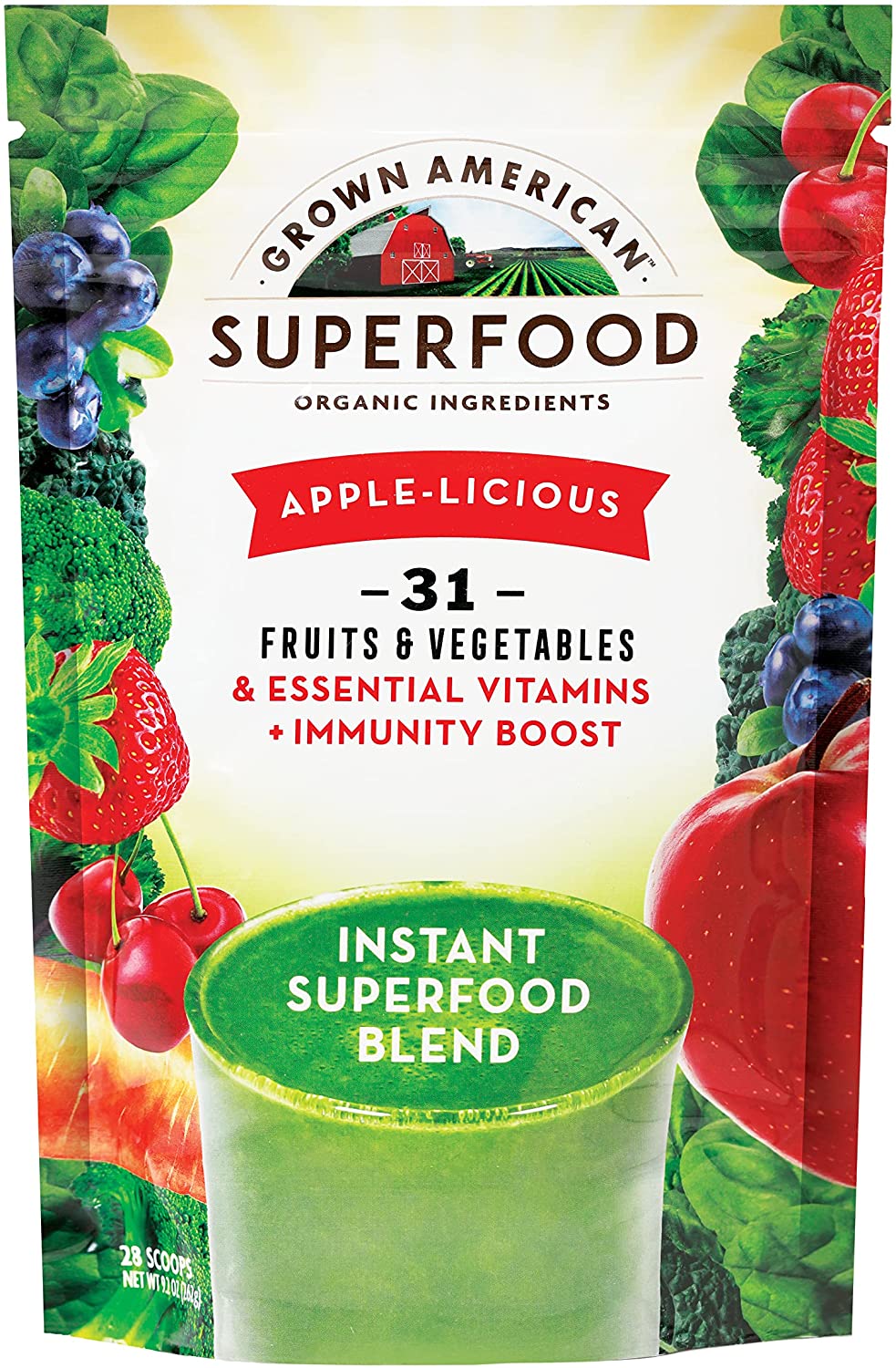 Grown American Superfood Ultra VitaImmune Organic Whole Fruits