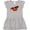AC-Heather Grey, variant on I'm One 1st Birthday Watermelon Girls Baby Dress