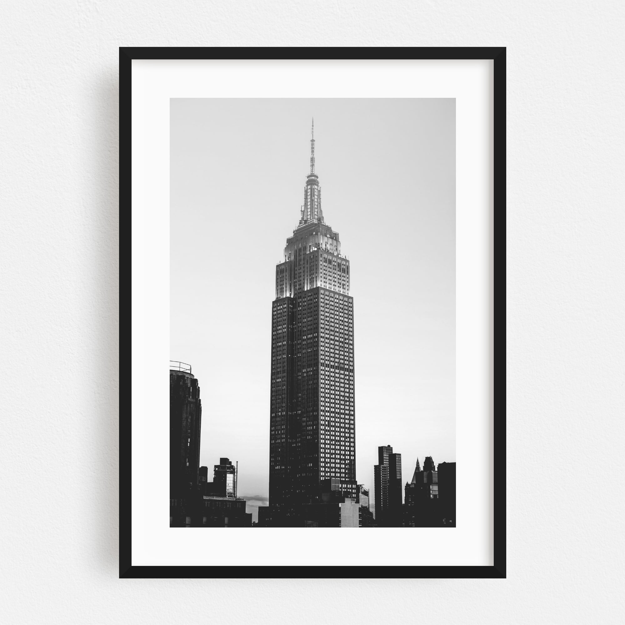 NEW YORK CITY SKYLINE Manhattan Empire State Building Glossy 8x10 Photo Poster 