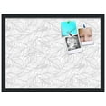 thumbnail image 2 of PinPix 23x17 Custom Cork Bulletin Board White Grey Poster Board Has a Fabric Style Canvas Finish, Framed in White Grey, by ArtToFrames (PinPix-1877), 2 of 5