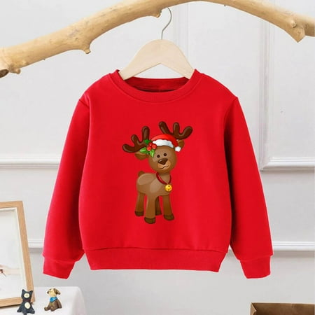 

Cathalem Hooded Sweatshirts Christmas Kids Child Infant Baby Boys Girls Letter Long Sleeve Cartoon Kids Hoodies Sweatshirt Childrenscostume G 7-9 Years