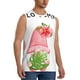 thumbnail image 2 of Fotbe Hello Summer Gnome Men's Camiseta sin Mangas Estampada para Hombres, Playera Casual para Gimnasio, Entrenamiento, Playa-Large, 2 of 7