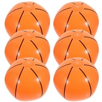 UPOUART 1Set Brown Inflatable Basketball Ball Lightweight PVC Beach Outdoor Fun