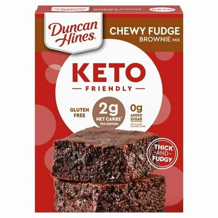 Pillsbury Zero Sugar Chocolate Fudge Flavored Brownie Mix, 12.35 oz Box -Pack of 2