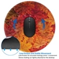 thumbnail image 4 of Disketp Autumn Leaf Small Mouse Pad 7.9x7.9 Inches,Washable Round Mousepad For Office Laptop Computer,Non-Slip Rubber Base Mouse Pads For Wireless Mouse, 4 of 9