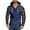 Navy, variant on Men's Hoodes Plaid Patchwork Hooded Collar Button Decoration Sweatshirt Long Sleeve Sports Pullover Tops Long Sleeve Hoody Top