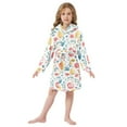 thumbnail image 6 of FORMRS Niños Bathrobe Unisex Hooded Robe Soft Plush Pajamas Sleepwear, Size 2-3T, Cute Easter Eggs, 6 of 7