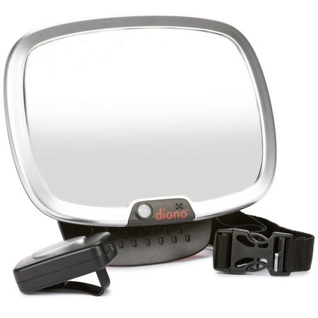 UPC: 0677726603411 | Diono Easy View Plus Car Safety Mirror with LED Night Light  Silver