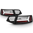 thumbnail image 2 of AKKON - For 2009-11 Audi A6 Full LED Daytime Running Lamp Bar Tail Lights Black Housing Clear Lens Full Set, 2 of 7