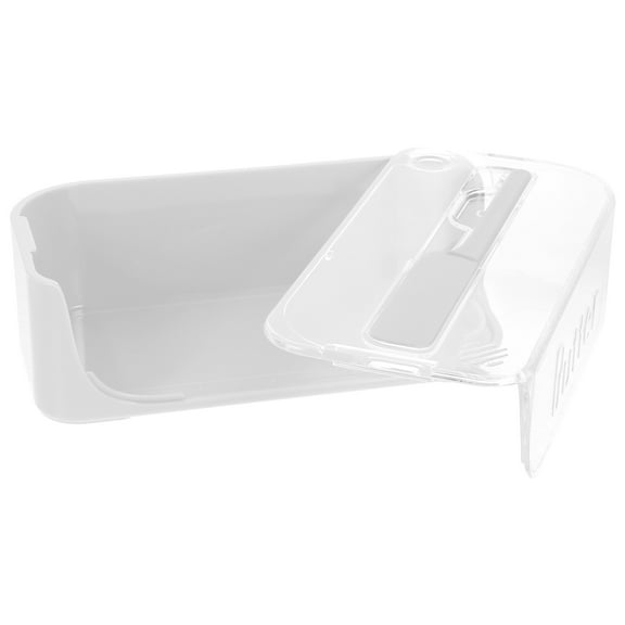 FRCOLOR Butter Dish with Lid Airtight ABS Plastic Container for Storing Butter Cheese in Fridge Transparent