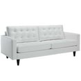 thumbnail image 4 of Modway Empress Modern Bonded Leather Button Tufted Sofa in White, 4 of 4