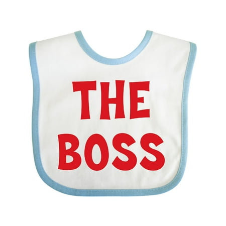 

Inktastic The Boss Boys or Girls Baby Bib