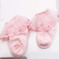 thumbnail image 5 of Newborn Infant Baby  Girl Lace Socks Short Spring Summer Toddler Pearl Lace Princess Socks, 5 of 5