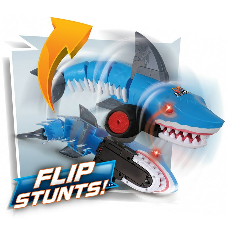 NKOK: Stunt Twisterz RC - Ghost Shark - Blue Remote Control Trick