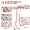 thumbnail image 6 of Outsunny Kids Porch Swing, Outdoor 2-Seat Patio Chair, Toddler Glider with Adjustable Canopy, Seat Belt for Garden Backyard Rabbit Pattern, 6 of 9