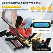 Ecojoy Portable Electric Chair, Track Climbing Wheelchair, Assist Stair Chair Electric Wheelchair, 440 lb Limit