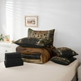 thumbnail image 6 of jejeloiu Flying Animal Mallard 7-Piece Twin Bedding Sets,Rustic Plant Bedding Comforter Set,Brown Black Sheet Sets For Kids,Microfiber Bedroom Decor Reversible, 6 of 8