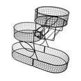 thumbnail image 2 of Cesta de frutas de 3 niveles, organizador multiusos para encimera de cocina, cesta de almacenamiento de alambre metálico Negro, 2 of 9