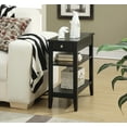 thumbnail image 3 of Convenience Concepts American Heritage 1 Drawer Chairside End Table with Shelves, Black, 3 of 9
