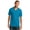 Neon Blue, variant on Port & Company 54oz 100% Cotton V-Neck TShirt (PC54V) Jet Black, S