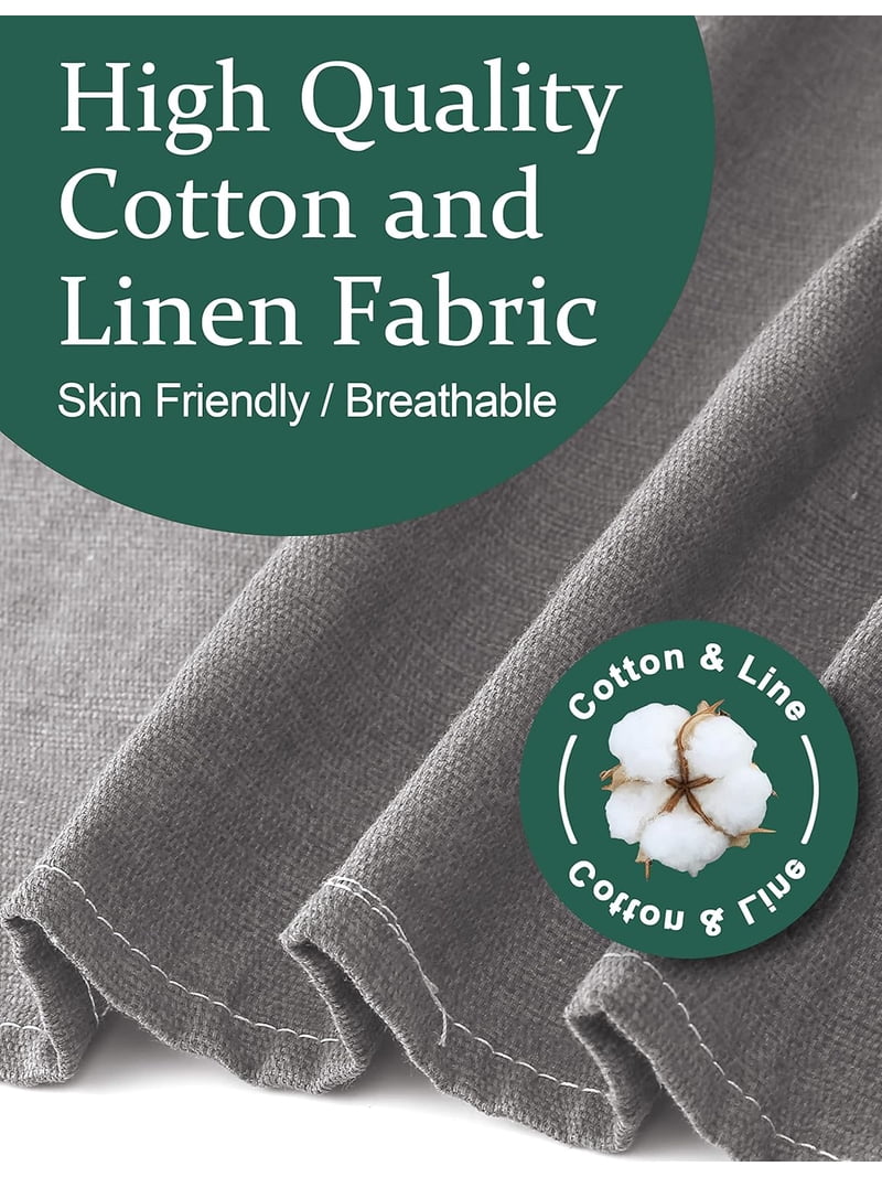 Big Plus Size Aprons for Women with Pockets Cotton Linen Baking Kitchen ...