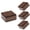 Brown, variant on 4 Pcs Self-Adhesive Furniture Risers, Square Furniture Bed Risers, Heavy Duty Carbon Steel Table Sofa Couch Chair Lift Risers with Felt Pad(Add 1.2" Height, Black)