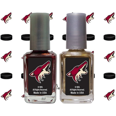 Arizona Coyotes 2-Pack Nail Polish with Nail Decal - No Size