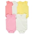 thumbnail image 2 of Duck Duck Goose Baby Girls' 5-Pack Sleeveless Bodysuits - multi, 6 - 9 months (Newborn), 2 of 3
