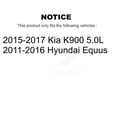 thumbnail image 2 of Transit Auto Rear Coated Disc Brake Rotors and Ceramic Pads Kit for Car Hyundai Equus Kia K900 KGA-106273, 2 of 11