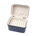 thumbnail image 5 of FVDPWYE 7 Slots Bangle Box Bracelet Holder Showcase Packaging Portable Rectangle Jewelry blue, 5 of 9