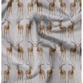 thumbnail image 1 of Soimoi Rayon Fabric Deer Animal Print Fabric by The Yard 42 Inch Wide, 1 of 5