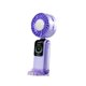 thumbnail image 4 of Ventilador de mano pequeño 100 Velocidad ajustable plegable Bajo ruido con pantalla LED Ventilador portátil para campamento de cocina Interior al aire violeta, 4 of 8
