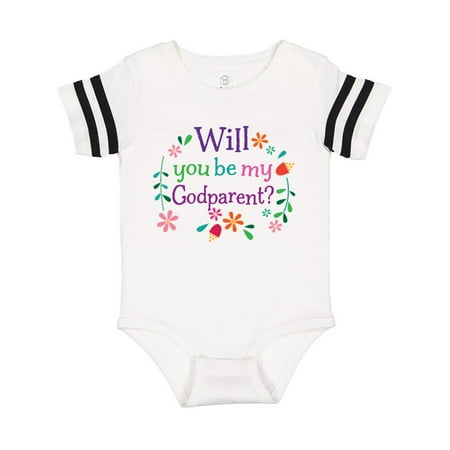 

Inktastic Will You Be My Godparent Proposal Gift Baby Girl Bodysuit