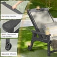 thumbnail image 4 of Carolayne Outdoor Chaise Lounge Chair, Adjustable Backrest with Wheels for Backyard Poolside, Dark Gray, 4 of 7