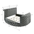 thumbnail image 2 of LiviNest Queen Bed with TV Lift: Modern Upholstered Bedroom Set - Built-in Electric Fireplace & Storage System for Small Luxury Apartments, 2 of 6