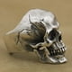 thumbnail image 5 of Anillo de cabeza de fantasma Anillo de calavera Anillo de accesorios de plata Anillo de grieta tallada retro, 5 of 5